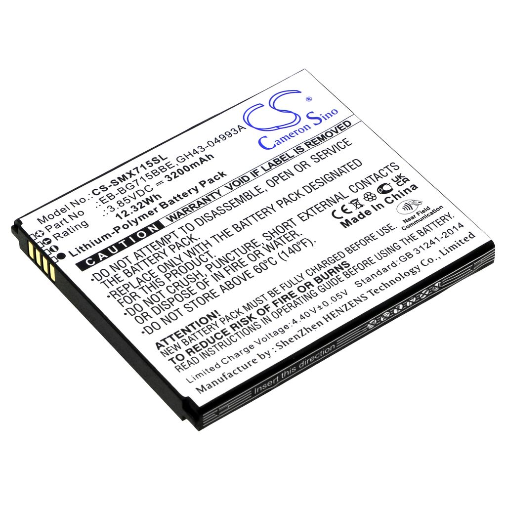 Batteri til Samsung EB-BG715BBE,GH43-04993A 3200 mAh