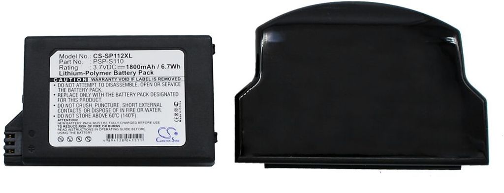 Batteri til Sony PSP-S110 1800 mAh