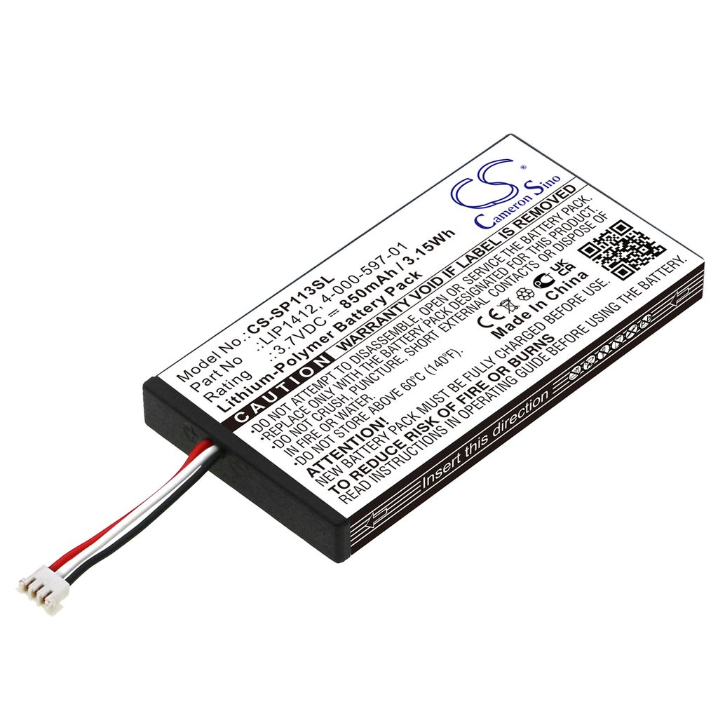 Batteri til Sony LIP1412,4-000-597-01 850 mAh