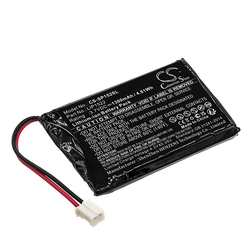 Batteri til Sony LIP1522 1300 mAh