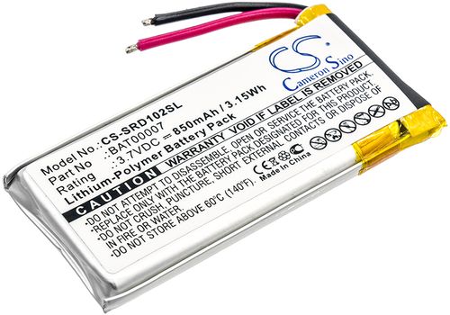 Batteri til Cardo BAT00007 850 mAh