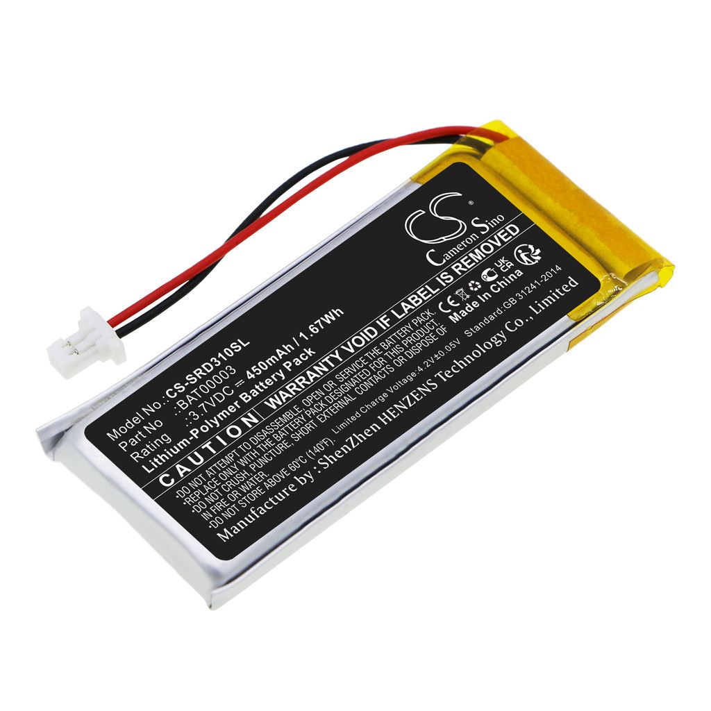 Batteri til Cardo BAT00003 450 mAh