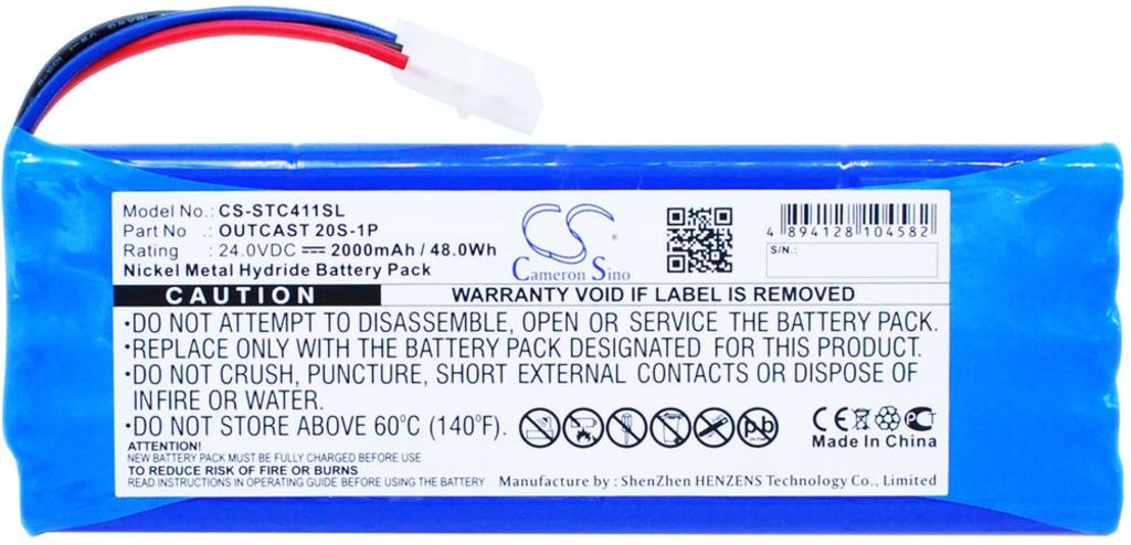Batteri til Soundcast OUTCAST 20S-1P 2000 mAh