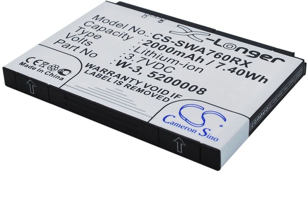 Batteri til Sierra Wireless W-3,5200008 2000 mAh