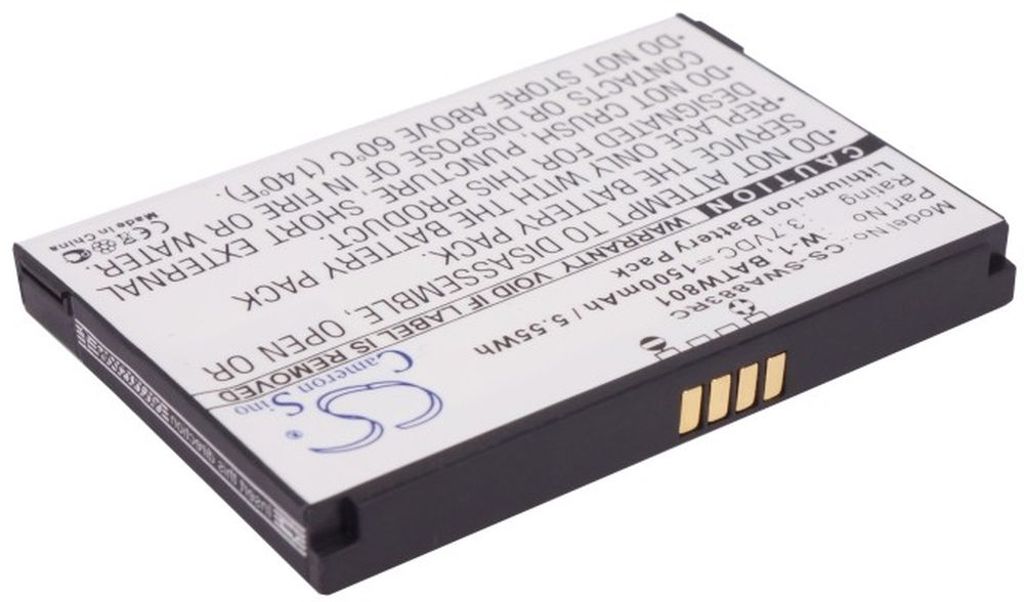 Batteri til Sierra Wireless W-1,1201883,BATW801 1500 mAh
