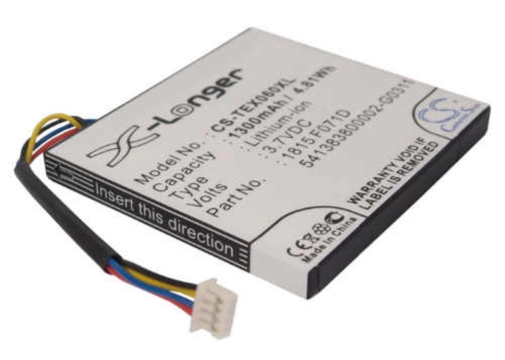 Batteri til Texas Instruments 3.7L1060SP,3.7L1230SP,541383800002-G0511,541383800002-G0311,1815 F071D,3.7L1200SP,P11P35-09N01 1300 mAh