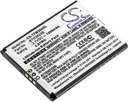 Batteri til TeleEpoch BTR3620B 1300 mAh