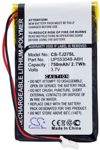 Batteri til Sony UP553048-A6H 750 mAh