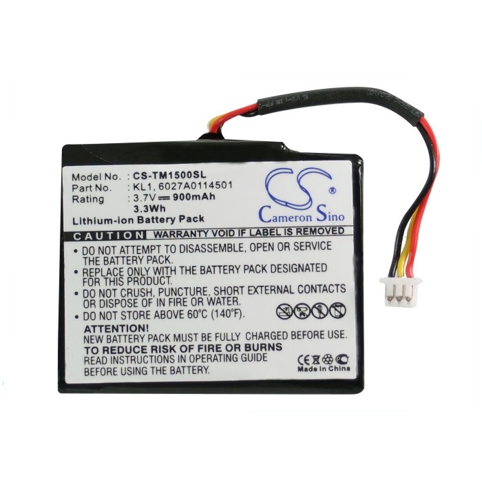 Batteri til TomTom KL1,6027A0114501 900 mAh