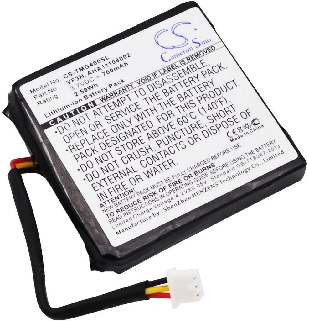 Batteri til TomTom VF3H,AHA11108002,VF3K 700 mAh