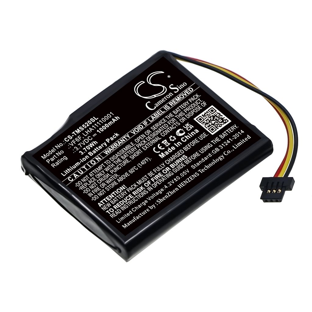 Batteri til TomTom VF6F,LHA11110001 1000 mAh