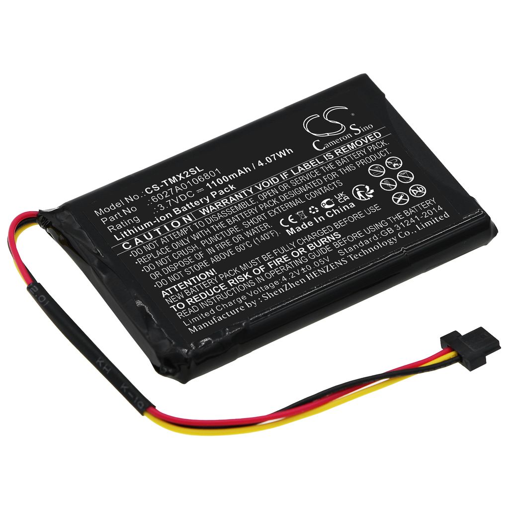 Batteri til TomTom 6027A0106801 1100 mAh