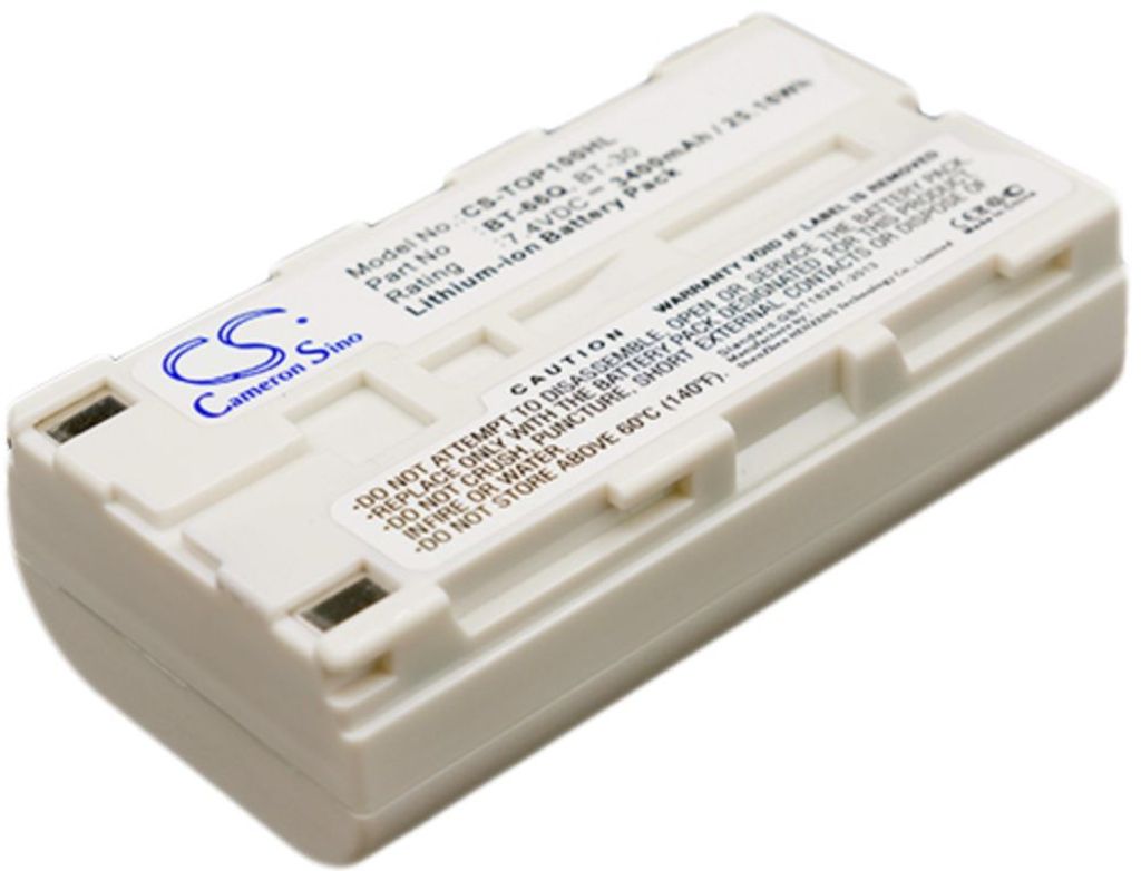 Batteri til Topcon BT-30,BT-62Q,BT65Q,BT66Q,BT-66Q 3400 mAh