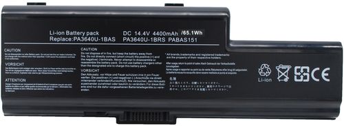 Batteri til Toshiba PA3640U-1BRS,PA3640U-1BAS,PABAS151,PABAS121 4400 mAh