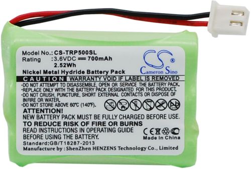 Batteri til Tri-Tronics 1107000,1038100-G,1038100-E,1038100-D 700 mAh