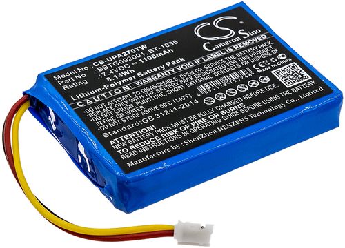 Batteri til Uniden BBTG092001,BT-1035 1100 mAh