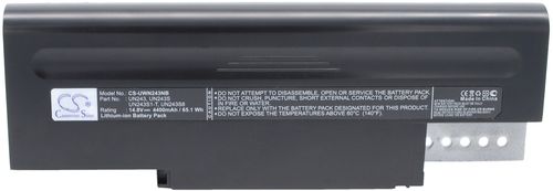 Batteri til Hyperdata 23-U74201-31,23-U74204-00,23-U74204-10,23-UB0201-20,23-UD3202-00,243-4S4400-S2M1,UN243,UN243S,UN243S 4400 mAh