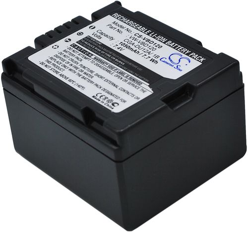 Batteri til Panasonic VW-VBD120,CGA-DU12,CGA-DU12A/1B (1050mAh)