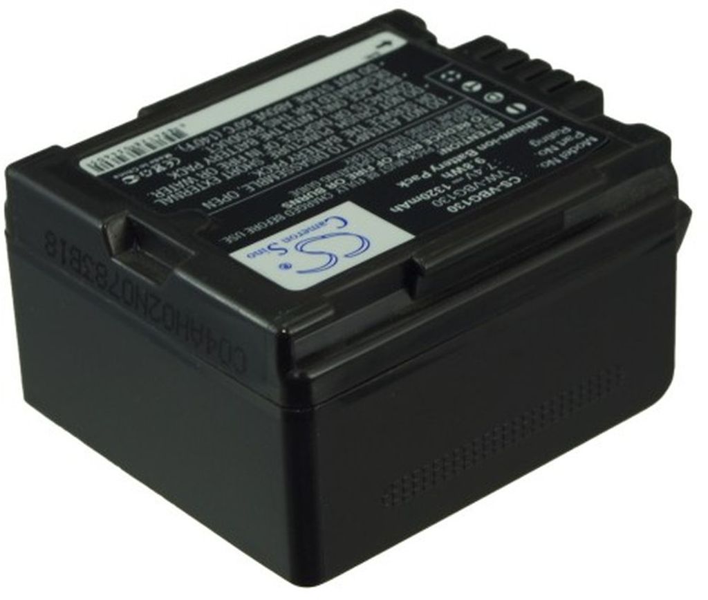 Batteri til Panasonic VW-VBG130,VW-VBG130-K,DMW-BLA13,DMW-BLA13A,DMW-BLA13AE,DMW-BLA13E8 (1320mAh)