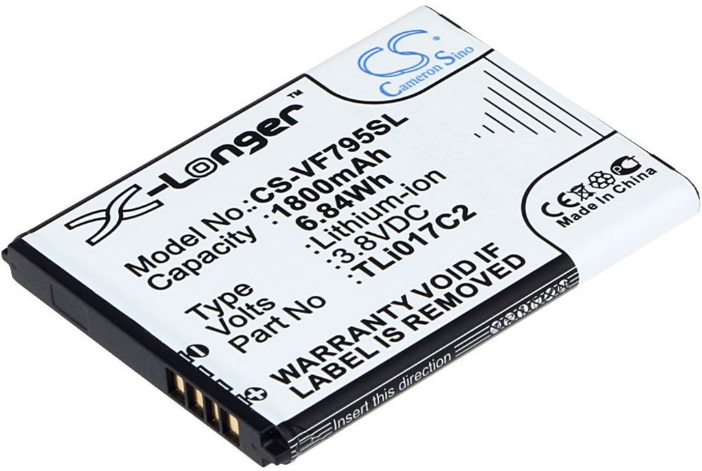 Batteri til Vodafone TLi017C2 1800 mAh