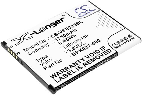 Batteri til VeriFone BPK087-600,BPK087-600-01-B,BPK087-600-01-C,BPK087-600-01-A 1750 mAh