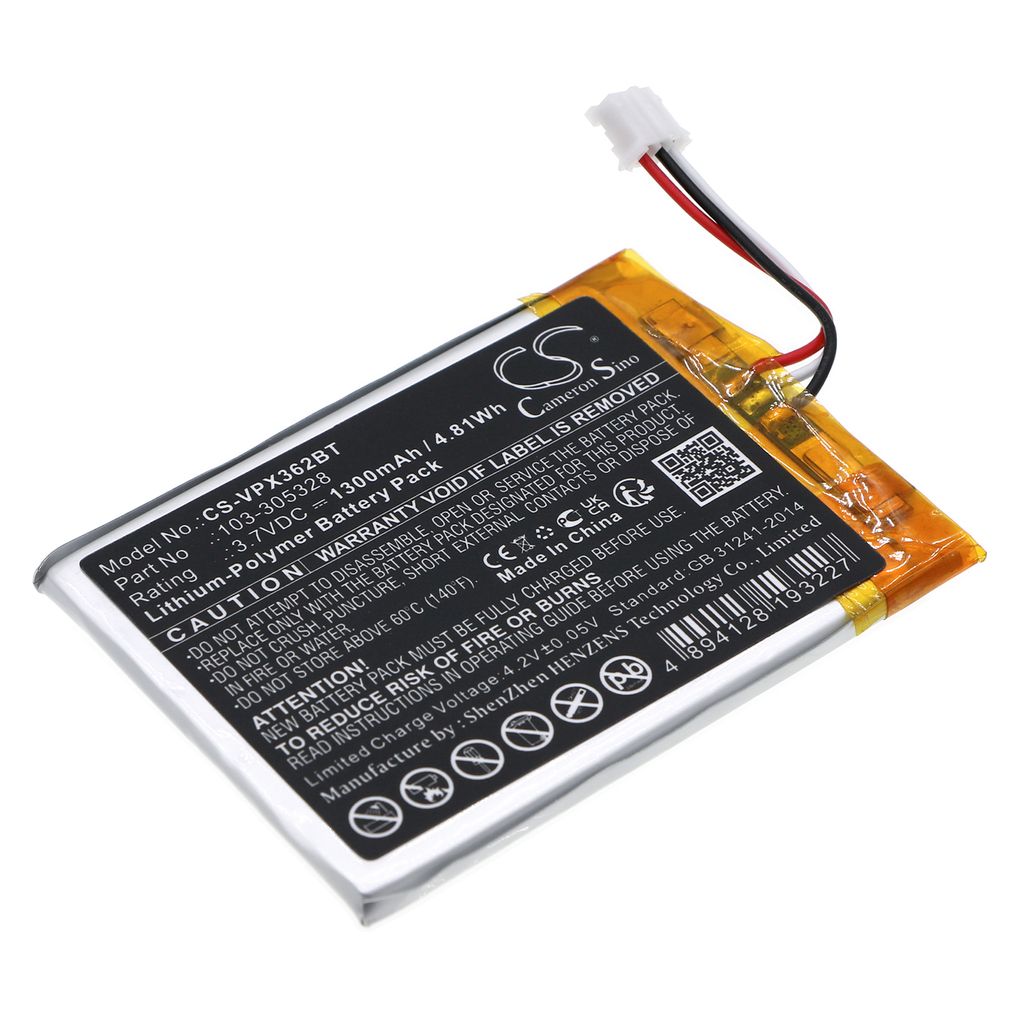Batteri til Visonic 103-305328 1300 mAh