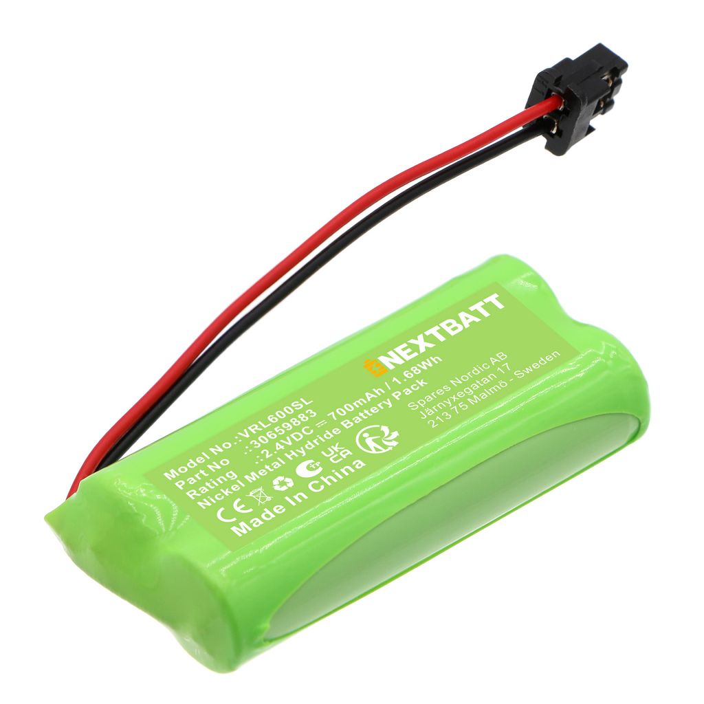 Batteri til VOLVO 30659883,30659412,55AAAH2BMX 700 mAh