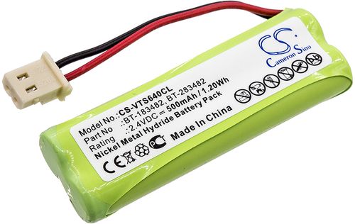 Batteri til V Tech BT-183482,BT-283482,BT183482,BT283482,89-1348-01,89-1348-01-00,BATT183482 500 mAh