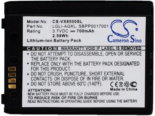 Batteri til LG LGLP-AGKM,SBPP0017001,SBPL0083701,SBPP0017003,SBPP0017004,SBPP0017005,LGLP-AHDM 700 mAh