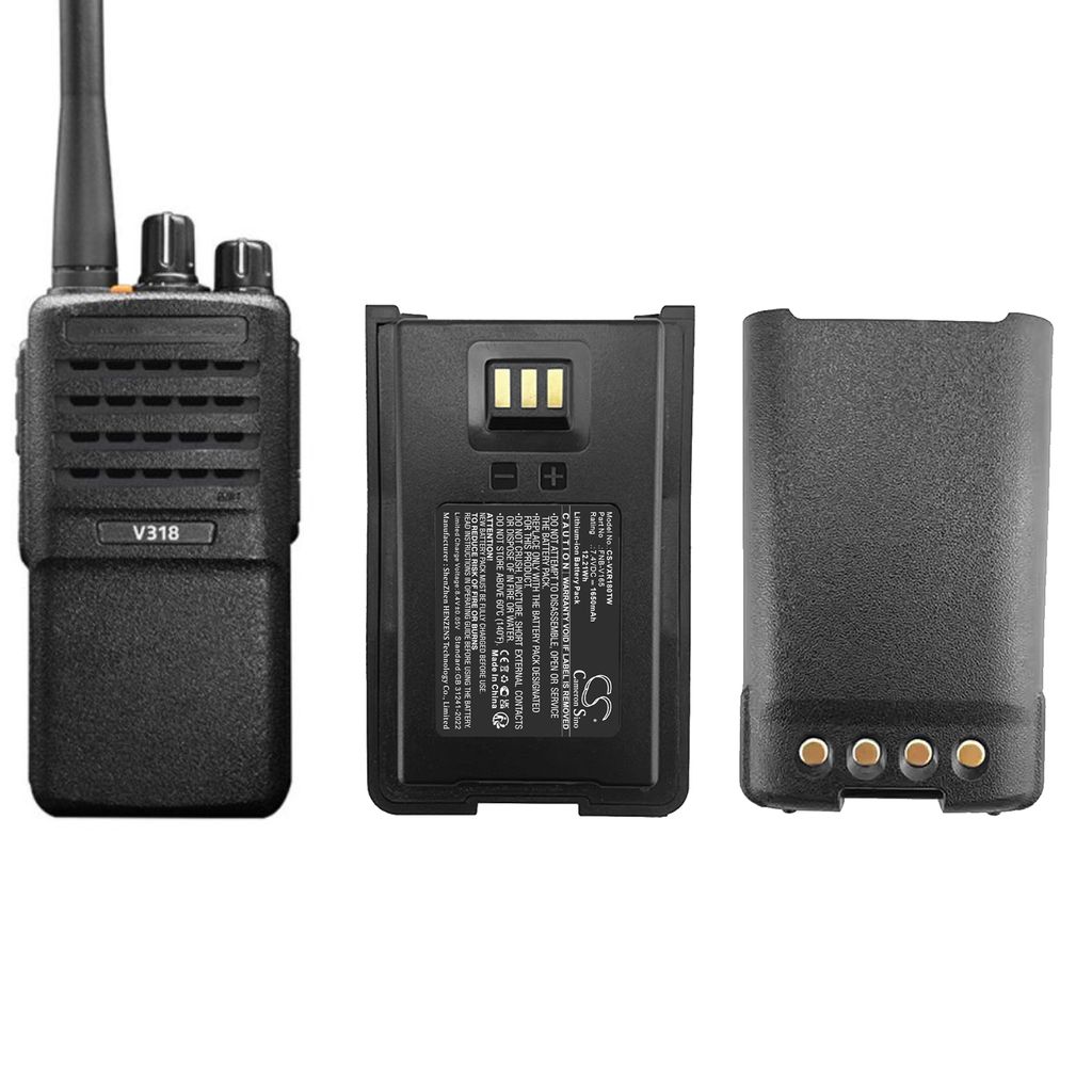 Batteri til Vertex Standard FNB-V165,FNB-V165LI 1650 mAh