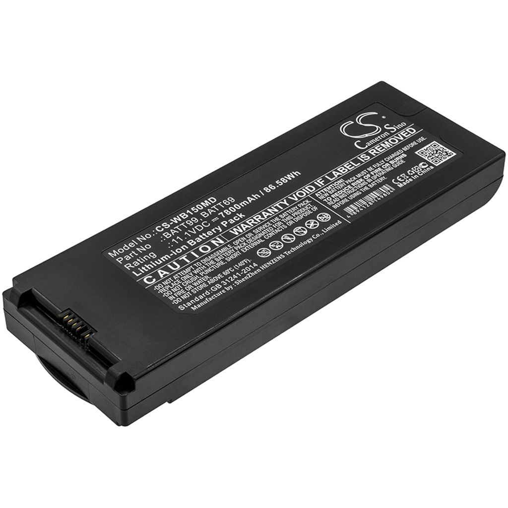 Batteri til Welch-Allyn BATT69,BATT99 7800 mAh