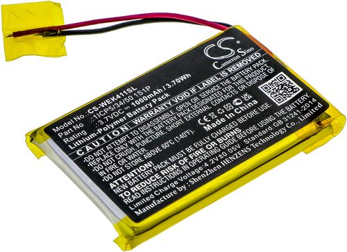 Batteri til Wacom 1ICP5/34/50 1S1P 1000 mAh