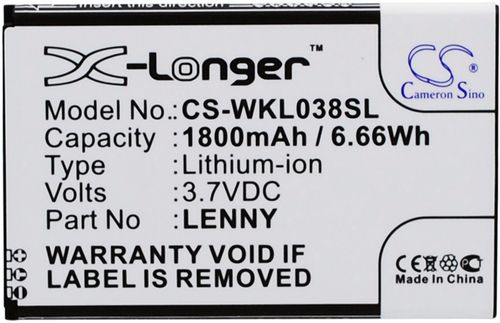 Batteri til Wiko LENNY 1800 mAh