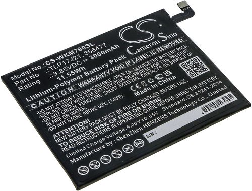 Batteri til Wiko TLP17J21,356477 3000 mAh