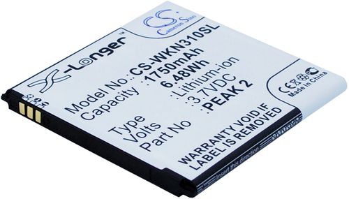 Batteri til Wiko PEAK 2,Cink Peax 2 1750 mAh