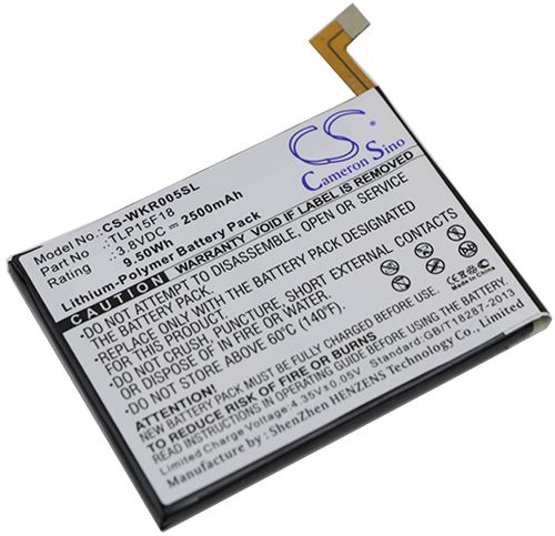 Batteri til Wiko TLP15F18,TLP15G07 2500 mAh