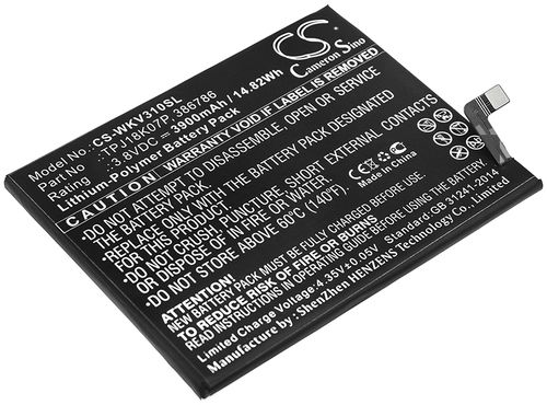 Batteri til Wiko TPJ18K07P,386786 3900 mAh