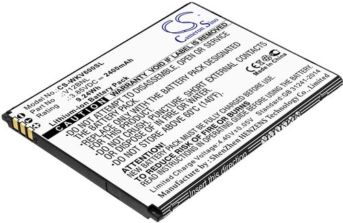 Batteri til Wiko V12BNL,W-V600 2400 mAh