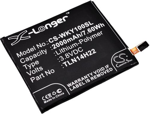 Batteri til Wiko TLN14H22,TLE14E20 2000 mAh
