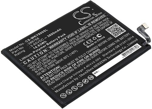 Batteri til Wiko 386768 3800 mAh