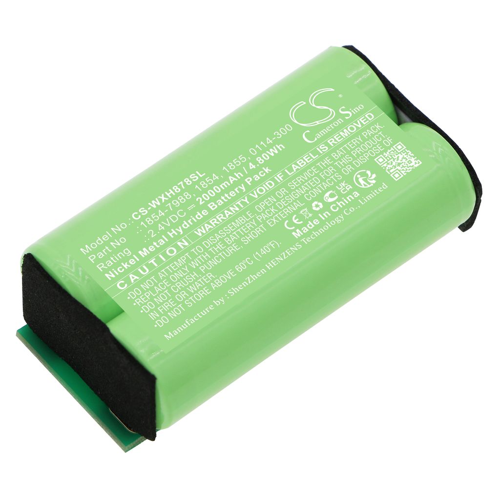 Batteri til Wahl 1854-7988,1854,1855,0114-300 2000 mAh