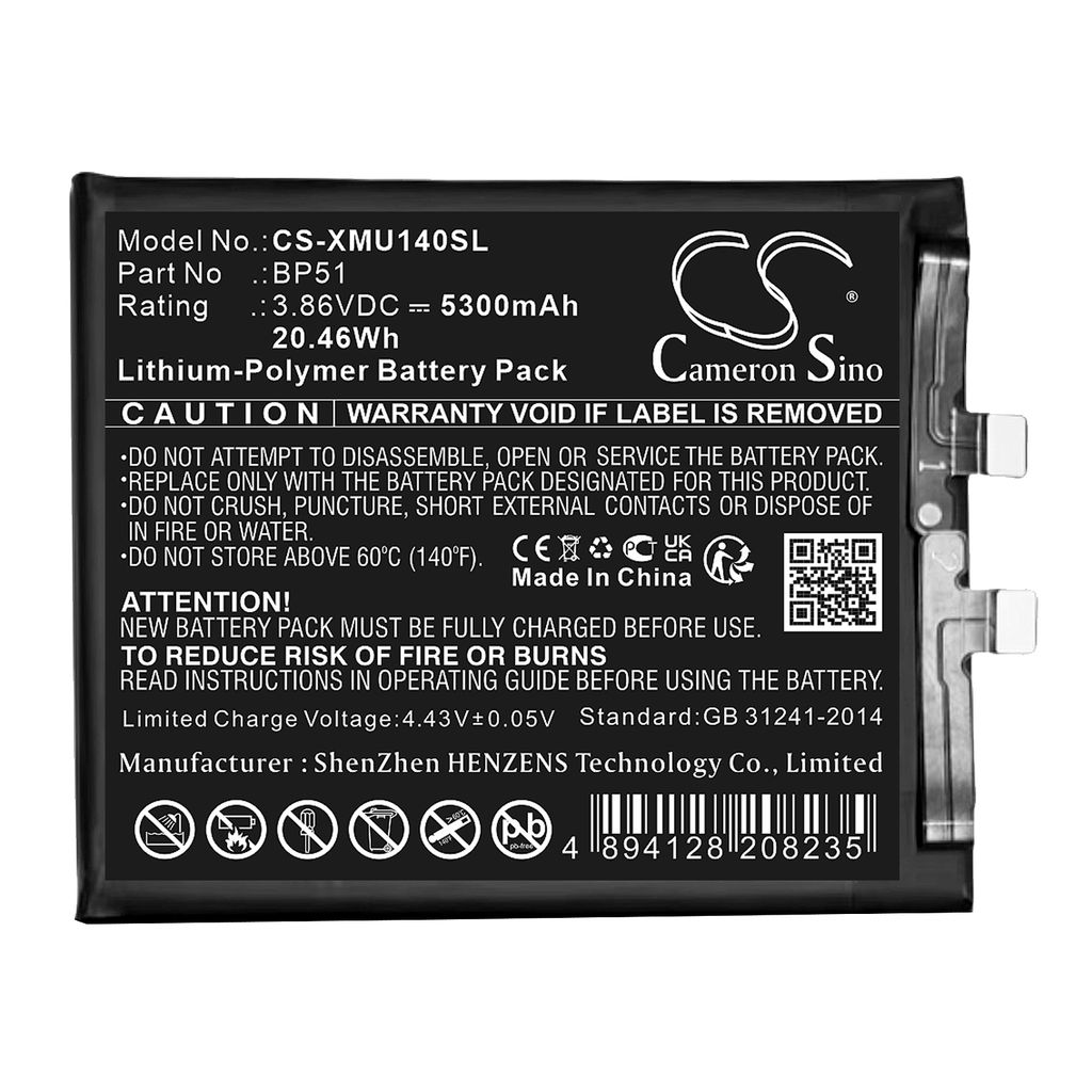Batteri til Xiaomi BP51 4900 mAh