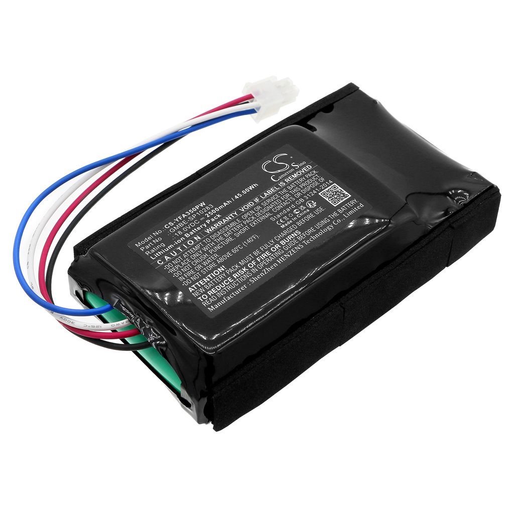 Batteri til Yard Force GMBE-SP10283,GMBE-SP11571,1920726 2500 mAh