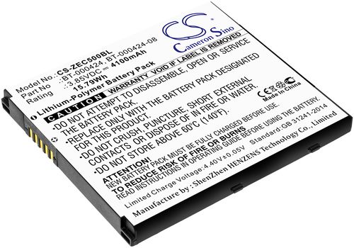 Batteri til Zebra BT-000424,BT-000424-08,BT-0000424A,BTRY-EC5X-ST1-01,BTRY-EC5X-EX1-01 4100 mAh