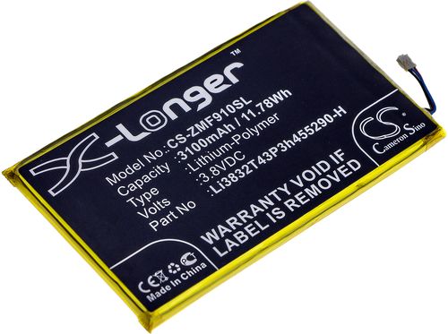 Batteri til ZTE Li3832T43P3h455290-H 3100 mAh
