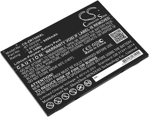 Batteri til Zebra BT-000394 9400 mAh