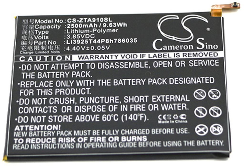 Batteri til Vodafone Li3925T44P8h786035 2500 mAh
