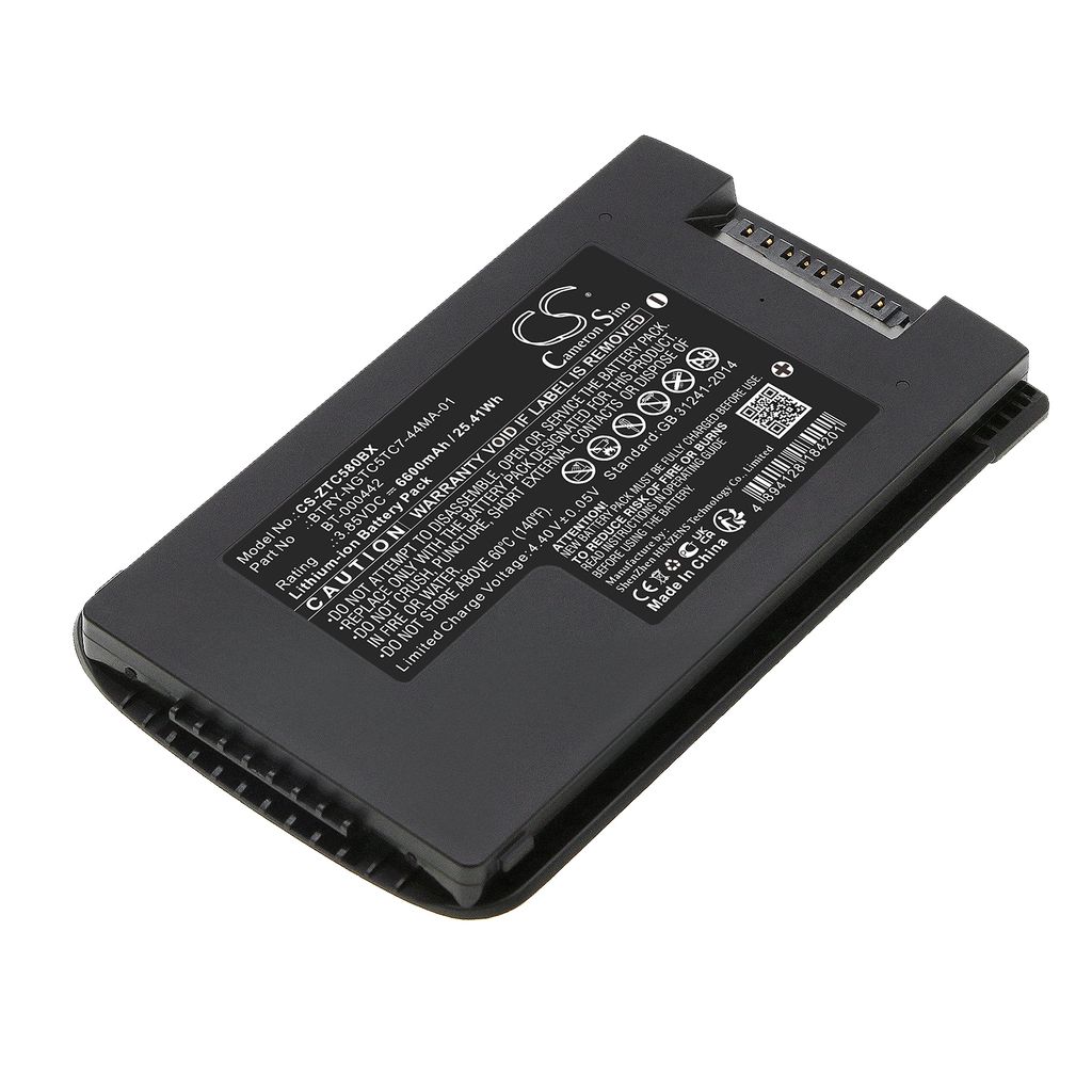 Batteri til Zebra BT-000442A,BTRY-NGTC5TC7-66MA-01 6600 mAh