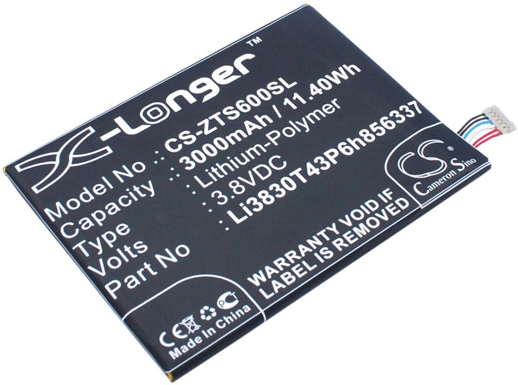 Batteri til BlackBerry BCC100-1,Li3830T43P6h856337 3000 mAh
