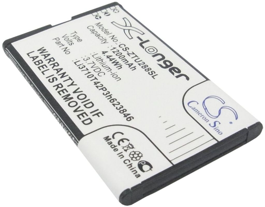 Batteri til ZTE Li3710T42P3h623846 1200 mAh